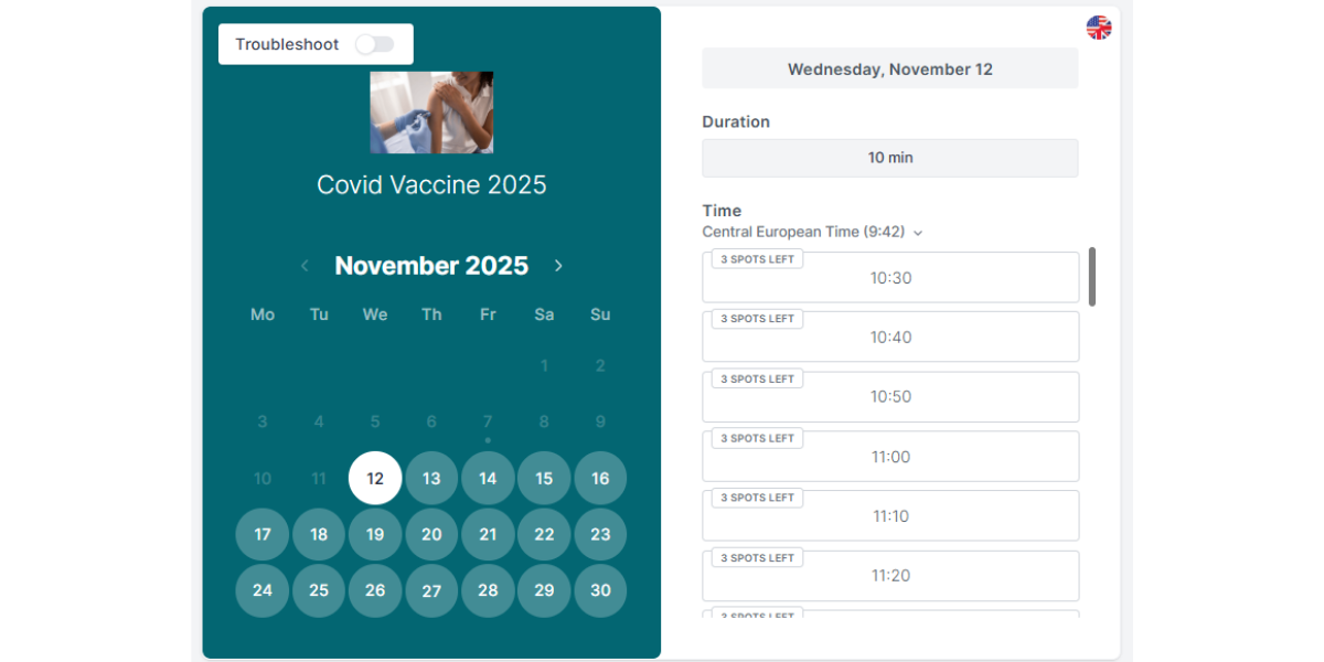 Self-book appointments reduce no-show with Koalendar